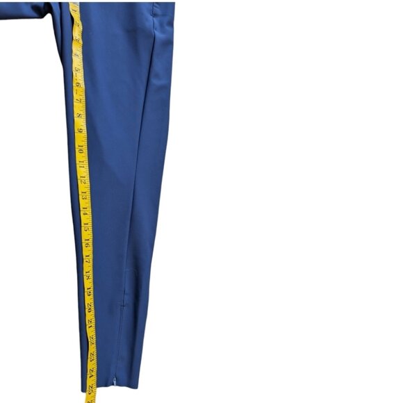 Athleta Stellar Tight Pants Enchanted Blue Ankle Zippers Women's size 12 Petite - Picture 14 of 14